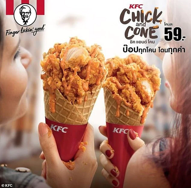 KFC Thailand chick and cone